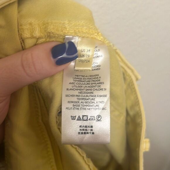 ✨Pilcro by Anthropologie The Wanderer Yellow Sz 28 Pants✨ - Picture 8 of 9